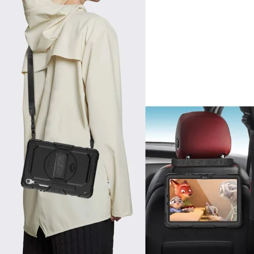 Tech-Protect solid360 tok Galaxy TAB S9 11.0 / S9 FE / S10 FE / S10 LITE 10.9 X710 / X716B / X510 / X516B / X520 / X526 / X400 / X406B fekete - 5