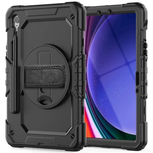Tech-Protect solid360 tok Galaxy TAB S9 11.0 / S9 FE / S10 FE / S10 LITE 10.9 X710 / X716B / X510 / X516B / X520 / X526 / X400 / X406B fekete - 2