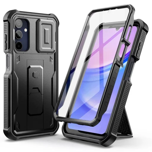 Tech-Protect Kevlar Cam+ tok Samsung Galaxy A15 4G / 5G - Fekete - 1