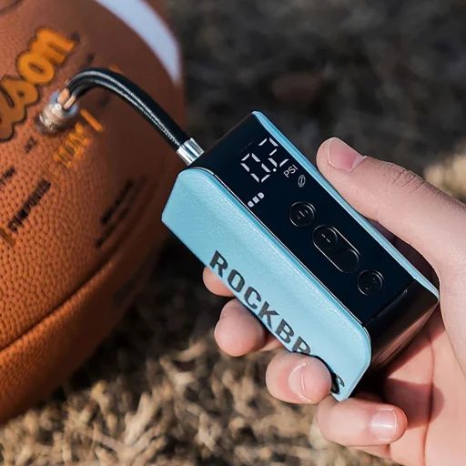 Rockbros 42520006001 Elektromos Pumpa Kompresszor Digitális Kijelzővel Labdákhoz / Léggömbökhöz - Kék - 14