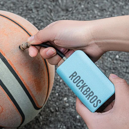 Rockbros 42520006001 Elektromos Pumpa Kompresszor Digitális Kijelzővel Labdákhoz / Léggömbökhöz - Kék - 9