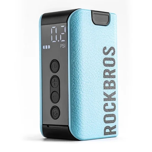 Rockbros 42520006001 Elektromos Pumpa Kompresszor Digitális Kijelzővel Labdákhoz / Léggömbökhöz - Kék - 1