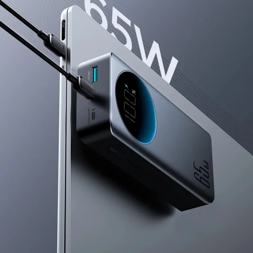 Joyroom 30000mAh 65W power bank digitális kijelzővel (JR-PBF05) - fekete - 17