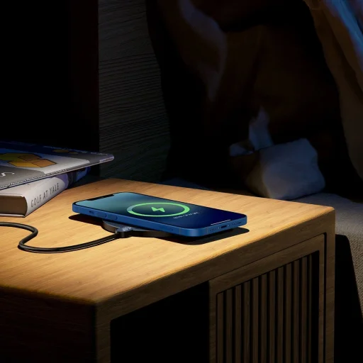 Baseus Digital LED Display Gen 2 BS-W526 induktív töltő 15W - fekete - 10