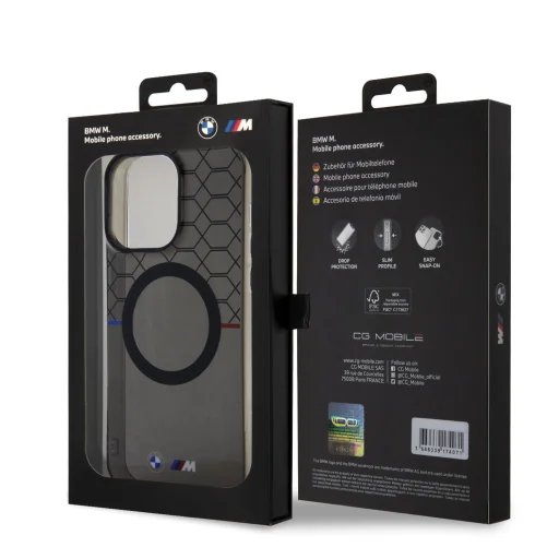  iPhone 13 Pro Max szürke BMW "M" kollekció IML mintás MagSafe tok - 7