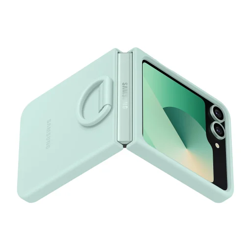 EF-PF741TME Samsung Szilikontok Gyűrűvel Galaxy Z Flip 6-hoz Menta - 3