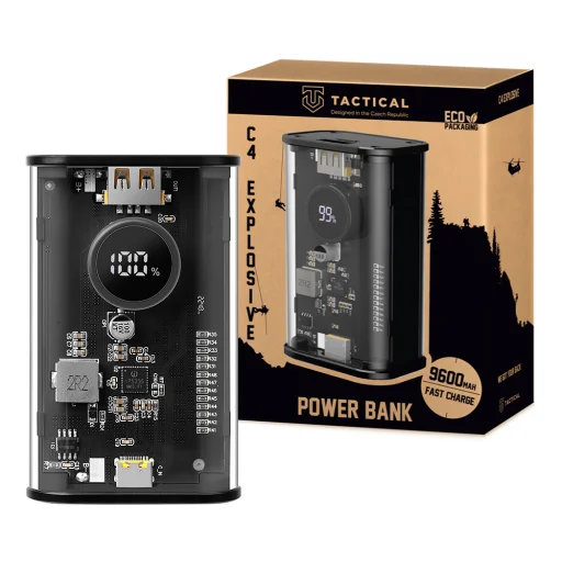 Tactical C4 Robbanó 9600mAh Fekete Áramforrás - 5