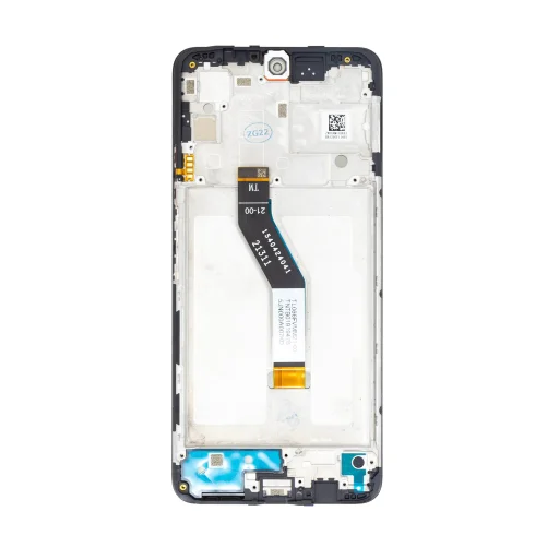 LCD kijelző + érintőpanel + előlapi burkolat Poco M4 Pro 5G fekete (szervíz csomag) - 2