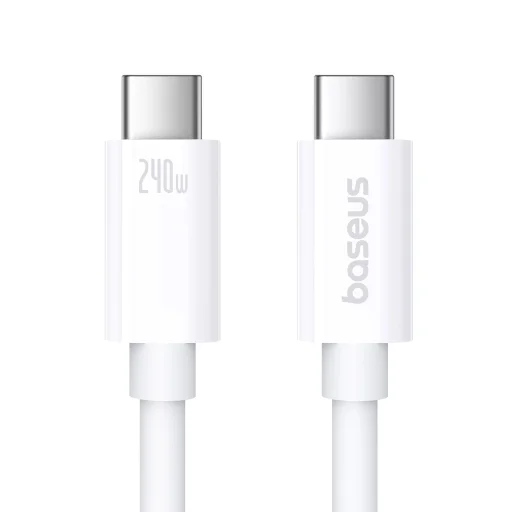 Baseus Superior 2 CB000066 USB-C / USB-C USB4 kábel 240W 1.8m - fehér - 1