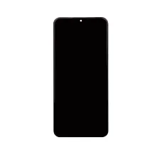 LCD kijelző + Érintőegység + Előlap Samsung A236 Galaxy A23 5G Fekete (Szervíz csomag)