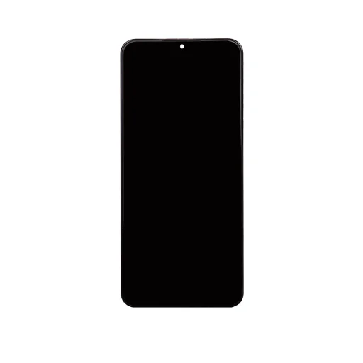 LCD kijelző + Érintőegység + Előlap Samsung A236 Galaxy A23 5G Fekete (Szervíz csomag) - 1