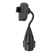 Autós pohártartóra szerelhető telefontartó, Acefast, D24 (fekete)