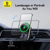 Baseus MagPro Series autós tartó 15W induktív töltővel szellőzőre - fekete thumbnail