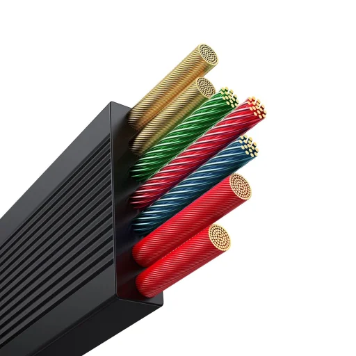 Baseus Free2Draw CB000084 visszahúzható USB-C - Lightning / USB-C / micro USB kábel 100W 1,1m - fekete - 6