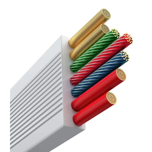 Baseus Free2Draw CB000084 visszahúzható USB-C - Lightning / USB-C / micro USB kábel 100W 1.1m - fehér - 6