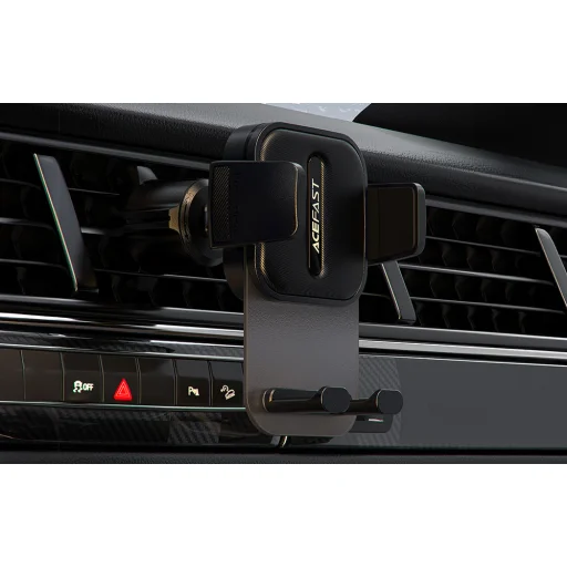 Autós szellőzőrácsra erősíthető telefontartó, Acefast, D25, (fekete) - 6