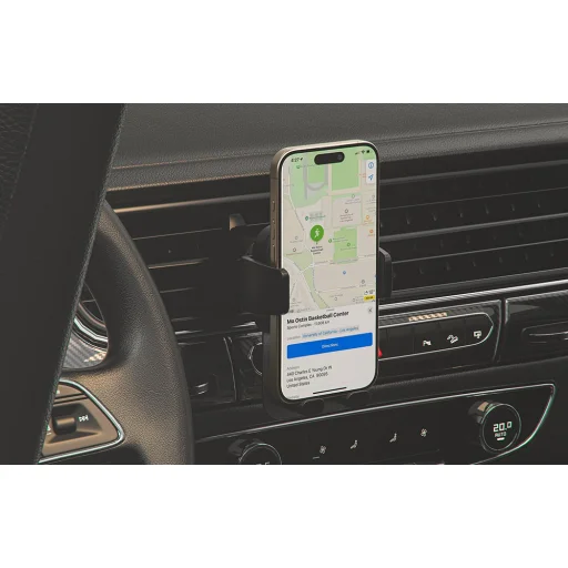 Autós szellőzőrácsra erősíthető telefontartó, Acefast, D25, (fekete) - 5