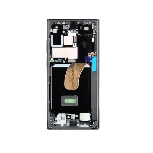 Samsung S918B Galaxy S23 Ultra Front Unit Grafit/Piros (Szervíz csomag) - 1