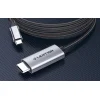 Lention CU707 USB-C-HDMI 2.0 kábel, 4K60Hz, 1Gbps, 3m (szürke) thumbnail