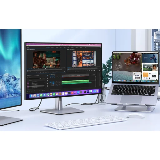 Lention CU707 USB-C-HDMI 2.0 kábel, 4K60Hz, 1Gbps, 3m (szürke) - 5