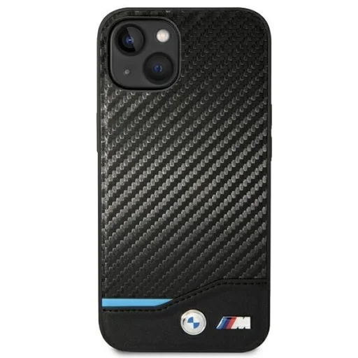  iPhone 14 Plus 6.7" fekete / fekete bőr karbon BMW BMHCP14M22NBCK tok - 3