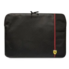 Ferrari Carbon& Smooth laptop táska 14" - fekete