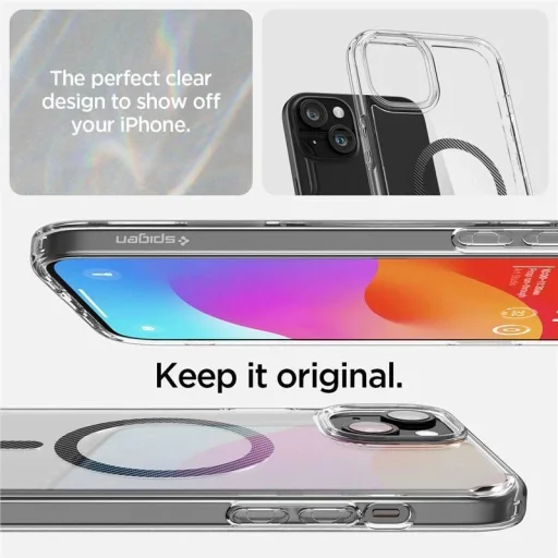 Spigen Ultra Hybrid MagSafe, szénszálas - iPhone 15 Plus tok - 3