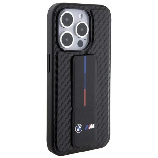  iPhone 15 Pro BMW Grip Stand Smooth & Carbon tok - fekete - 5