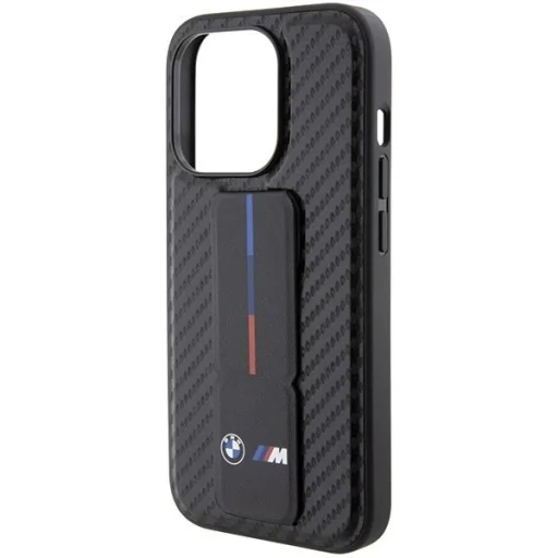  iPhone 15 Pro BMW Grip Stand Smooth & Carbon tok - fekete - 7