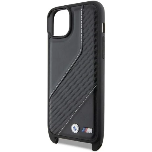  iPhone 15 Plus / 14 Plus BMW M Edition Carbon Stripe & Strap tok - fekete - 5