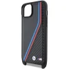  iPhone 15 Plus / 14 Plus fekete BMW M Edition Carbon Tricolor Lines & Strap tok thumbnail