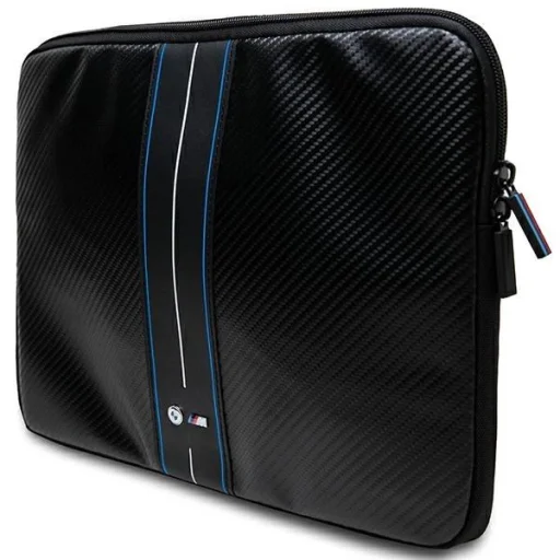 BMW Carbon & Blue Stripe táska 16"-os laptophoz - fekete - 2