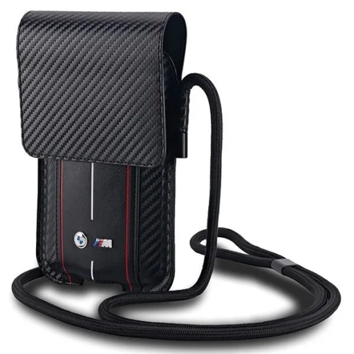 BMW Carbon & Red Stripe telefontok - fekete - 2