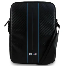 BMW Carbon & Blue Stripe táska 8" tablet tok - fekete