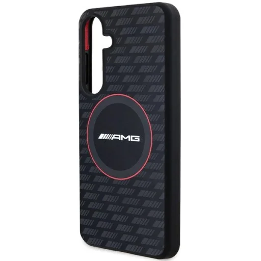 AMG Silicone Carbon Pattern MagSafe tok Samsung Galaxy S24+ - fekete - 6