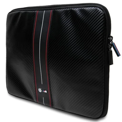 BMW Carbon & Red Stripe laptop táska 16" - fekete - 2