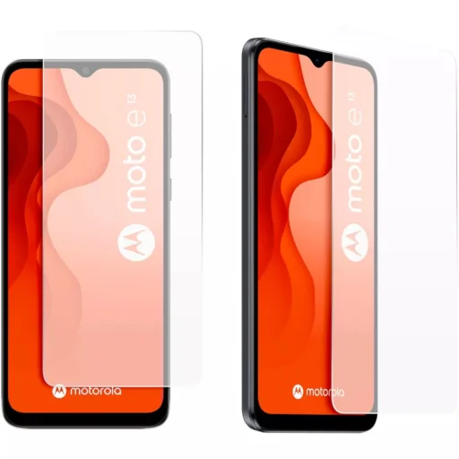 CASR TPU tok + edzett üveg Motorola E13-hoz fekete - 4