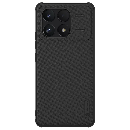 Nillkin Super Frosted PRO hátlapi tok Xiaomi Poco F6 Pro 5G fekete tok - 1