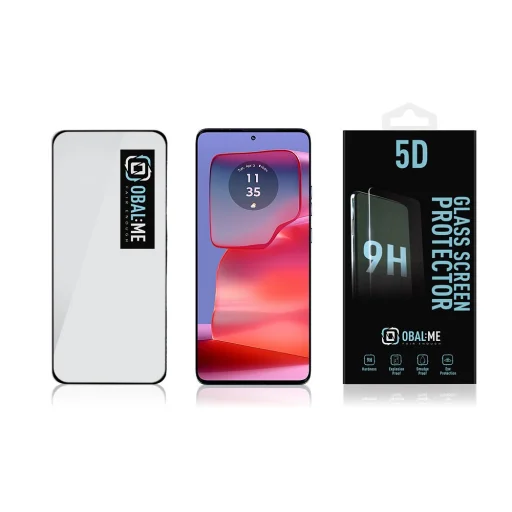 OBAL:ME 5D tvrdené sklo Motorola Edge 50 Pro čierne - 3