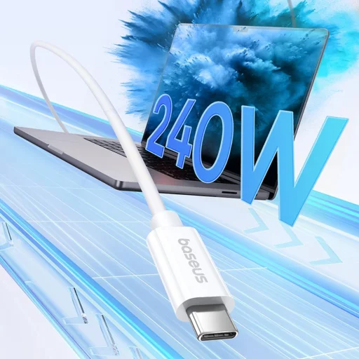 Baseus Superior 2 100W 2m USB-C - USB-C gyors töltő kábel (fehér) - 6