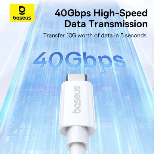 Baseus Superior 2 100W 2m USB-C - USB-C gyors töltő kábel (fehér) - 7