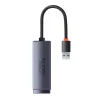 Baseus Lite Series USB-RJ45 hálózati adapter, 1000 Mbps (szürke) thumbnail
