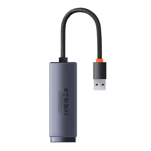 Baseus Lite Series USB-RJ45 hálózati adapter, 1000 Mbps (szürke) - 2