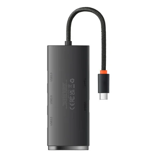 Baseus OS-Lite hub, Adapter, 4-Port, USB-C, 25cm (fekete) - 3