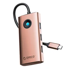 Orico Type-C 6in1 HUB Multifunkciós Dokkoló Állomás (rózsaarany)
