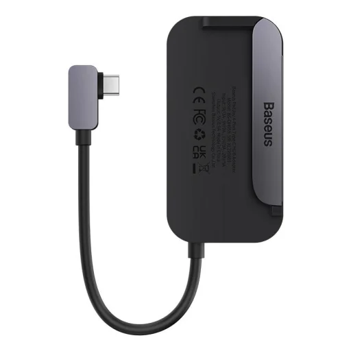 Baseus PadJoy 4 az 1-ben hub, USB-C - USB 3.0 + HDMI + USB-C PD + mini jack 3,5 mm (szürke) - 8