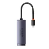 Baseus Lite Series USB-C-RJ45 hálózati adapter (szürke) thumbnail