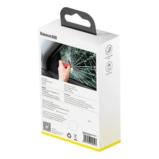 Baseus Sharp Tool Vészhelyzeti Kalapács (piros) - 7