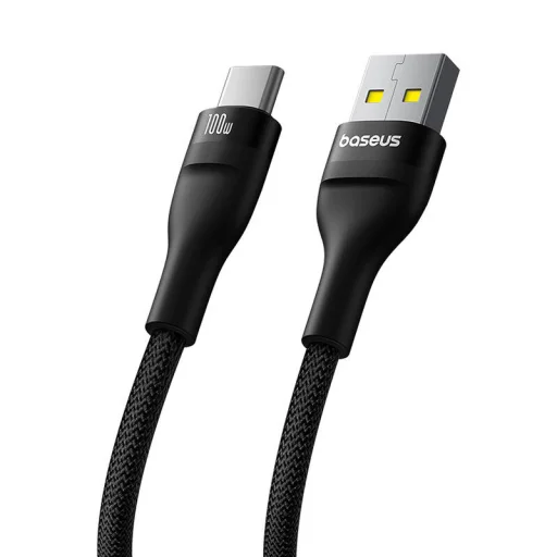 Baseus Flash 2 USB-A - USB-C 100W kábel, 2m (fekete) - 3
