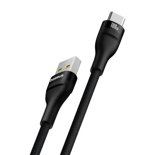 Baseus Flash 2 USB-A - USB-C 100W kábel, 2m (fekete) - 2
